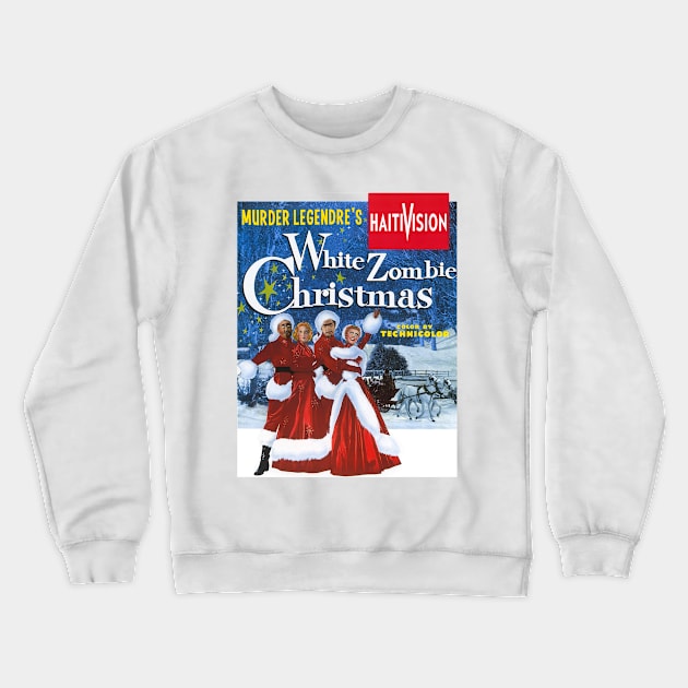White Zombie Christmas Crewneck Sweatshirt by MonsterKidRadio